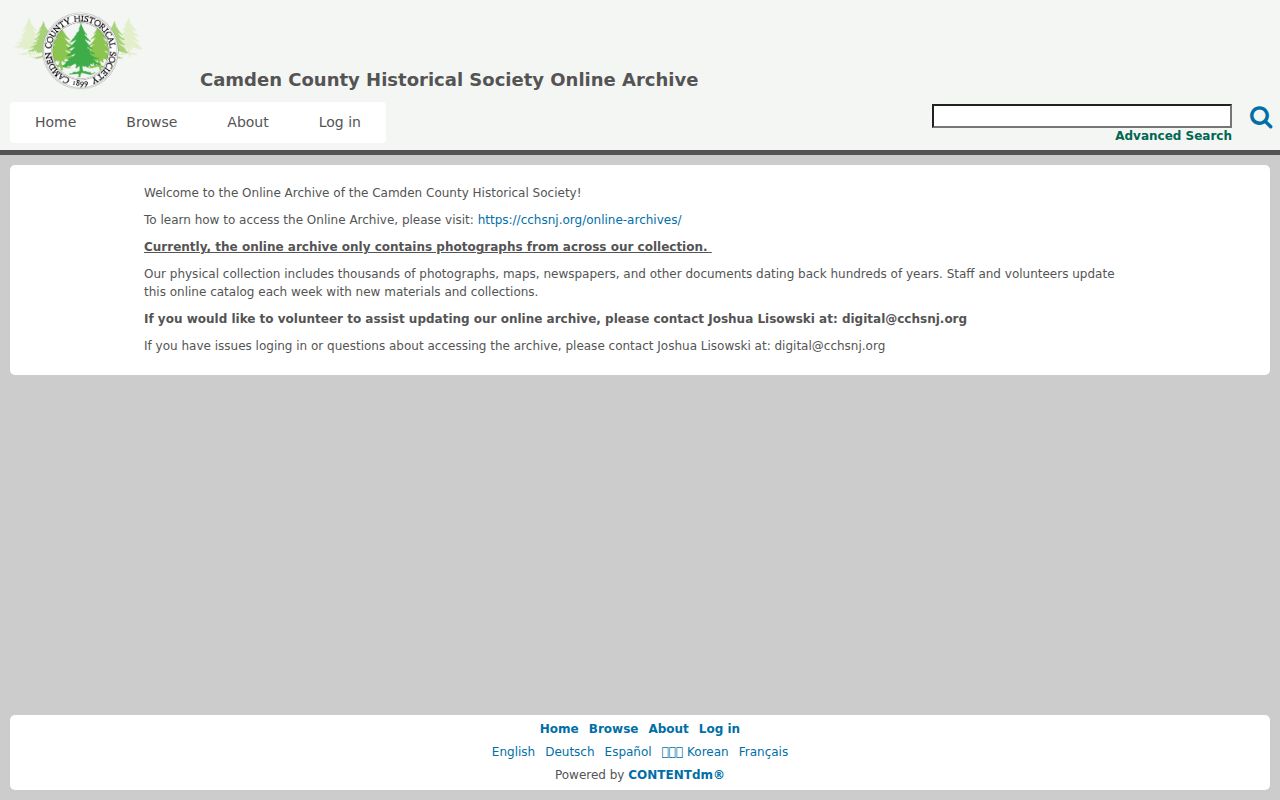 Winslow Township city directory research and the CCHS digitized photographs catalog