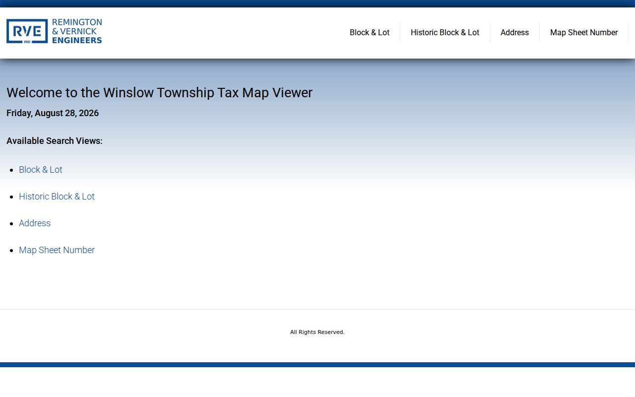 Winslow Township previous residents research with the Historic Block and Lot Tax Map Viewer